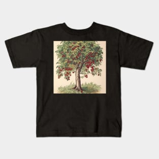 Black cherry tree drawing Kids T-Shirt